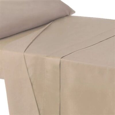 Non communiqué Drap dessus de lit drap plat supérieur en polyester-coton coloris beige - Longueur 270 x Profondeur 160 cm -JUANIO- Beige - Publicité Non communiqué Drap dessus de lit drap plat supérieur en polyester-coton coloris beige - Longueur 270 x Profondeur 160 cm -JUANIO- Beige - Publicité