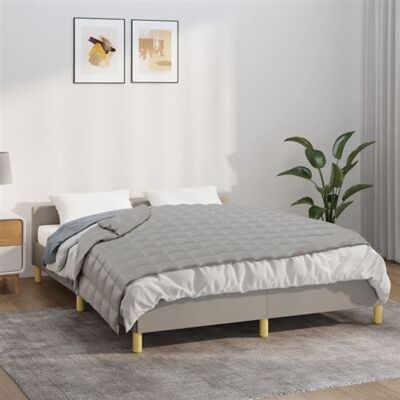 vidaXL Couverture pondérée grise 122x183 cm 9 kg tissu - Publicité vidaXL Couverture pondérée grise 122x183 cm 9 kg tissu - Publicité