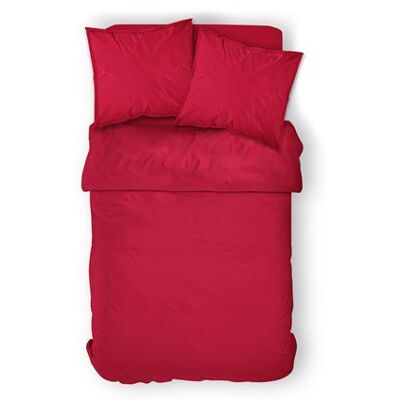 Today - Housse de couette Pomme d'Amour - 100% coton 57 fils - 240 x 260 cm - Rouge - Today Rouge - Publicité Today - Housse de couette Pomme d'Amour - 100% coton 57 fils - 240 x 260 cm - Rouge - Today Rouge - Publicité