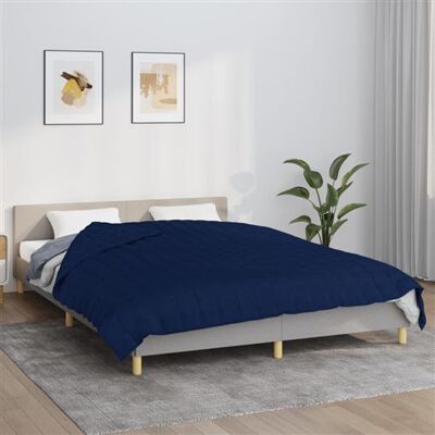 vidaXL Couverture Lourde Bleue 200x225 cm 9 kg - Couverture Pondérée - Publicité vidaXL Couverture Lourde Bleue 200x225 cm 9 kg - Couverture Pondérée - Publicité