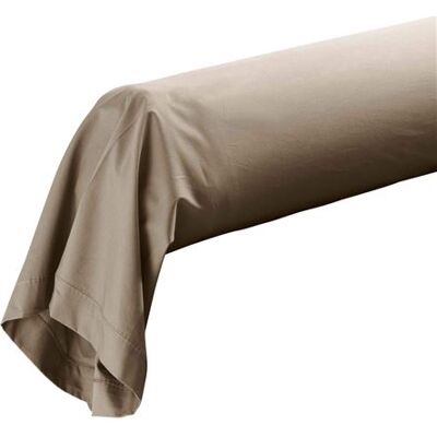 Non communiqué Taie de traversin 85x185 cm - Percale 100% coton Sable Beige - Publicité Non communiqué Taie de traversin 85x185 cm - Percale 100% coton Sable Beige - Publicité