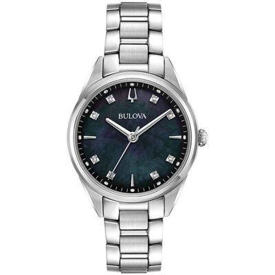 Bulova 96P198, Quartz, 34mm, 3ATM Gris - Publicité Bulova 96P198, Quartz, 34mm, 3ATM Gris - Publicité