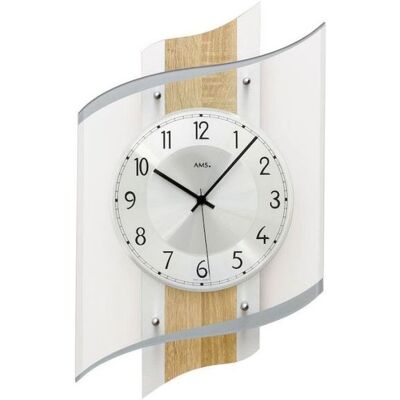 AMS F5520 - Horloge radio-pilotée - Beige - Horloges murales - Publicité AMS F5520 - Horloge radio-pilotée - Beige - Horloges murales - Publicité
