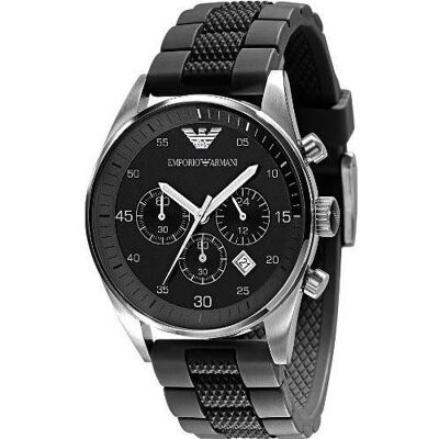 Montre Homme Emporio Armani AR5866 Noir Noir - Publicité Montre Homme Emporio Armani AR5866 Noir Noir - Publicité