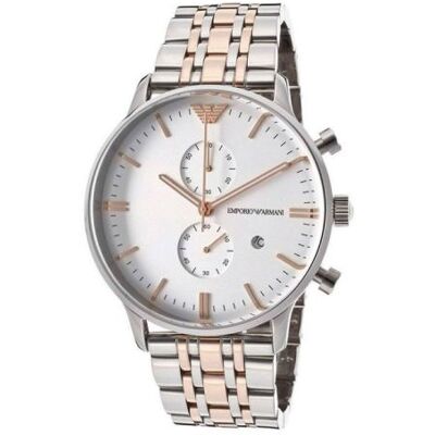 Montre Homme Emporio Armani AR0399 Blanc - Publicité Montre Homme Emporio Armani AR0399 Blanc - Publicité