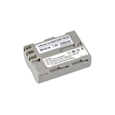 BRESSER Batterie de rechange Lithium-Ion pour Nikon EN-EL3e+ Argenté,Noir - Publicité BRESSER Batterie de rechange Lithium-Ion pour Nikon EN-EL3e+ Argenté,Noir - Publicité
