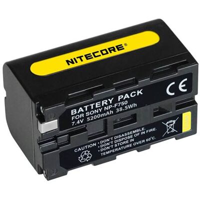 Non communiqué Batterie Nitecore NP-F750 - Sony NEX-FS700, HXR-NX5N, HXR-NX100, FDR-AX1,… Noir - Publicité Non communiqué Batterie Nitecore NP-F750 - Sony NEX-FS700, HXR-NX5N, HXR-NX100, FDR-AX1,… Noir - Publicité