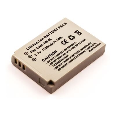 Batterie Canon NB-5L - 1120mAh Lithium-Ion Rechargeable - Publicité Batterie Canon NB-5L - 1120mAh Lithium-Ion Rechargeable - Publicité