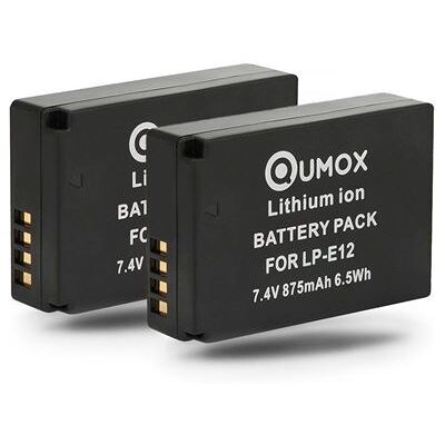 2pcs accu LP-E12 Qumox batterie pour Canon EOS M, M50, M2, M100, M10, 100D - Publicité 2pcs accu LP-E12 Qumox batterie pour Canon EOS M, M50, M2, M100, M10, 100D - Publicité