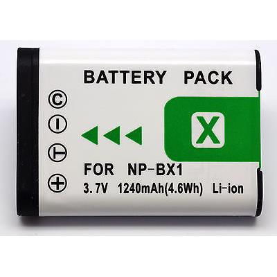 NP-BX1 NPBX1 1240mAh Qumox batterie pour Cyber-Shot DSC-RX100 RX100 - Publicité NP-BX1 NPBX1 1240mAh Qumox batterie pour Cyber-Shot DSC-RX100 RX100 - Publicité