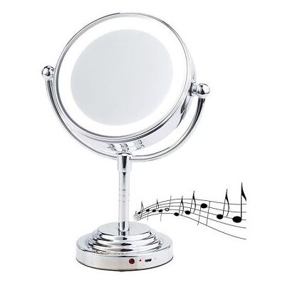 Sichler Beauty - Miroir Grossissant 5x À Éclairage Led Avec Enceinte Bluetooth - Miroir - Publicité Sichler Beauty - Miroir Grossissant 5x À Éclairage Led Avec Enceinte Bluetooth - Miroir - Publicité