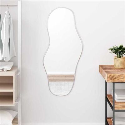 Non communiqué vidaXL Mural Miroir de Maquillage Coiffeuse Cosmétique Décoration de Chambre à Coucher Salle de Bain Salon Intérieur Argenté 348258 Blanc - Publicité Non communiqué vidaXL Mural Miroir de Maquillage Coiffeuse Cosmétique Décoration de Chambre à Coucher Salle de Bain Salon Intérieur Argenté 348258 Blanc - Publicité