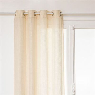 Non communiqué Atmosphera Créateur d'intérieur - Rideau Voilage à Œillets "Rivi" 135x240cm Beige Beige - Publicité Non communiqué Atmosphera Créateur d'intérieur - Rideau Voilage à Œillets "Rivi" 135x240cm Beige Beige - Publicité