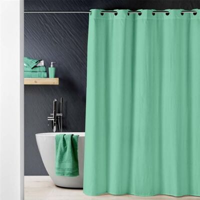 Rideau de douche en microfibre Douceur d'Intérieur - 180 x 200 cm - Publicité Rideau de douche en microfibre Douceur d'Intérieur - 180 x 200 cm - Publicité