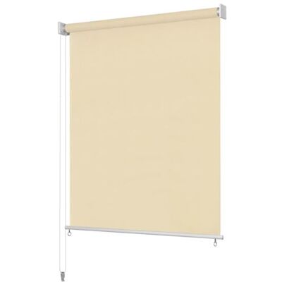 vidaXL Store roulant d'extérieur 140 x 230 cm Crème Creme - Publicité vidaXL Store roulant d'extérieur 140 x 230 cm Crème Creme - Publicité