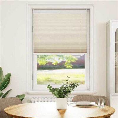 vidaXL Voile plissé crème - Protection solaire pour fenêtre - Publicité vidaXL Voile plissé crème - Protection solaire pour fenêtre - Publicité