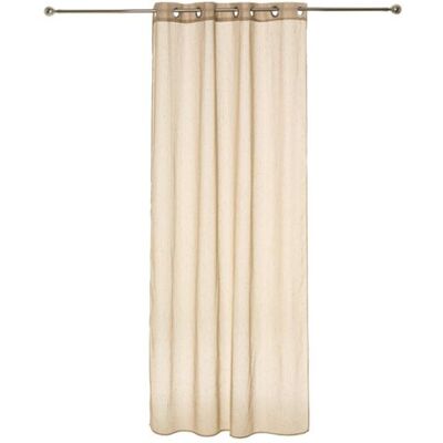 Paris Prix Atmosphera Créateur d'intérieur - Rideau Voilage "Rayure" 140x240cm Lin Beige - Publicité Paris Prix Atmosphera Créateur d'intérieur - Rideau Voilage "Rayure" 140x240cm Lin Beige - Publicité