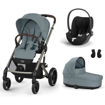 Non communiqué CYBEX - Poussette Trio Balios S Lux + Siège auto Cloud T Comfort + Nacelle Cot S Lux Stormy Blue Stormy Blue - Publicité Non communiqué CYBEX - Poussette Trio Balios S Lux + Siège auto Cloud T Comfort + Nacelle Cot S Lux Stormy Blue Stormy Blue - Publicité