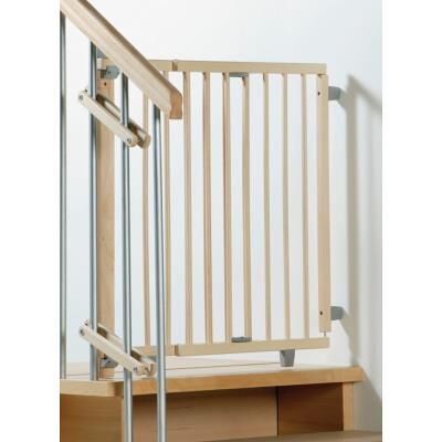 Barrière De Sécurité Pivotante Bois Escalier 99.5-140 Cm Geuther - Publicité Barrière De Sécurité Pivotante Bois Escalier 99.5-140 Cm Geuther - Publicité