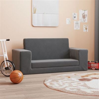 Non communiqué vidaXL Canapé-lit pour enfants 2 places anthracite peluche douce357030 - Publicité Non communiqué vidaXL Canapé-lit pour enfants 2 places anthracite peluche douce357030 - Publicité