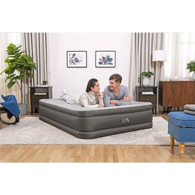 Non communiqué Bestway Lit gonflable Fortech avec pompe intégrée 203x152x46 cm Crème - Publicité Non communiqué Bestway Lit gonflable Fortech avec pompe intégrée 203x152x46 cm Crème - Publicité