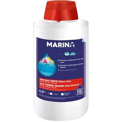 Marina Chlore Choc Traitement Eau Piscine - Contrôle d'Eau Verte - Publicité Marina Chlore Choc Traitement Eau Piscine - Contrôle d'Eau Verte - Publicité