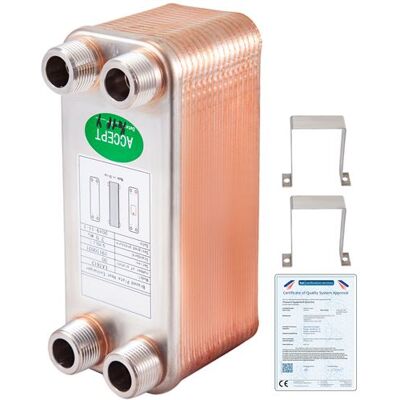 Non communiqué VEVOR Échangeur de Chaleur Thermique à 30 Plaques pour Évaporateurs de Réfrigérant Orange - Publicité Non communiqué VEVOR Échangeur de Chaleur Thermique à 30 Plaques pour Évaporateurs de Réfrigérant Orange - Publicité