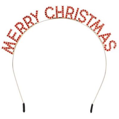 Non communiqué serre-tête noël festif christmas strass adulte - boland 13324 Rouge - Publicité Non communiqué serre-tête noël festif christmas strass adulte - boland 13324 Rouge - Publicité