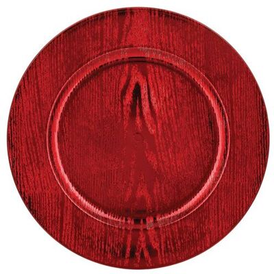 Non communiqué Atmosphera - Lot de 12 dessous d'assiette effet bois D. 33 cm - Rouge Rouge - Publicité Non communiqué Atmosphera - Lot de 12 dessous d'assiette effet bois D. 33 cm - Rouge Rouge - Publicité