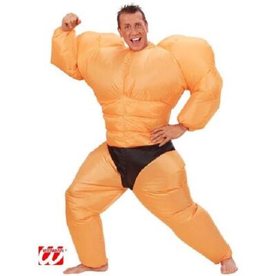 Widmann Déguisement body bulder gonflable Multicolore - Publicité Widmann Déguisement body bulder gonflable Multicolore - Publicité