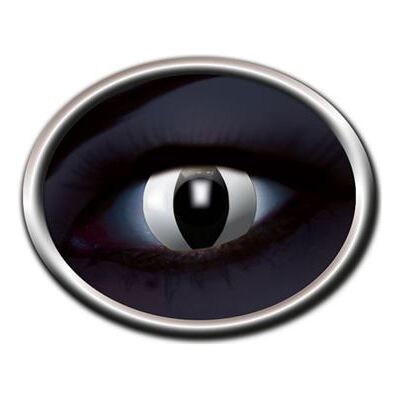 Lentilles Uv Chat Blanc Fluo 12 Mois Zoelibat - Blanc / noir Blanc - Publicité Lentilles Uv Chat Blanc Fluo 12 Mois Zoelibat - Blanc / noir Blanc - Publicité