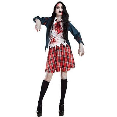 Déguisement Écolière Zombie Boland - Veste, chemise, cravate, jupe - Publicité Déguisement Écolière Zombie Boland - Veste, chemise, cravate, jupe - Publicité