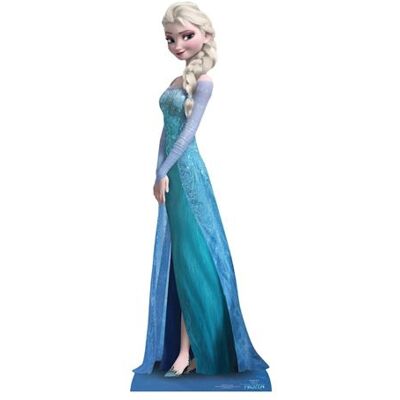 Aptafetes STAR CUTOUTS Figurine en carton Elsa de profil avec robe bleue La Reine des Neiges Disney -Haut 155 CM Bleu - Publicité Aptafetes STAR CUTOUTS Figurine en carton Elsa de profil avec robe bleue La Reine des Neiges Disney -Haut 155 CM Bleu - Publicité