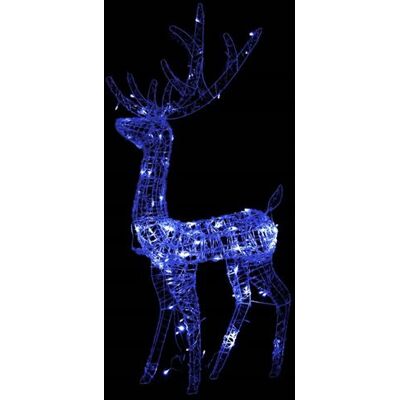 Non communiqué vidaXL Renne de décoration de Noël Acrylique 140 LED bleues 128 cm bleues - Publicité Non communiqué vidaXL Renne de décoration de Noël Acrylique 140 LED bleues 128 cm bleues - Publicité