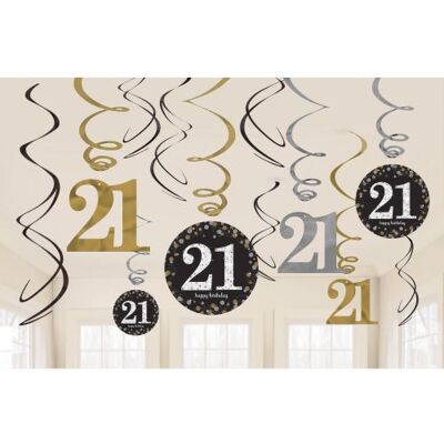 Amscan décoration de fête Sparkling Celebration Gold12 pièces Goud - Publicité Amscan décoration de fête Sparkling Celebration Gold12 pièces Goud - Publicité