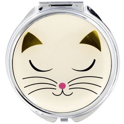 Non communiqué Miroir de poche - Lady Look White Cat - Pylones - Publicité Non communiqué Miroir de poche - Lady Look White Cat - Pylones - Publicité