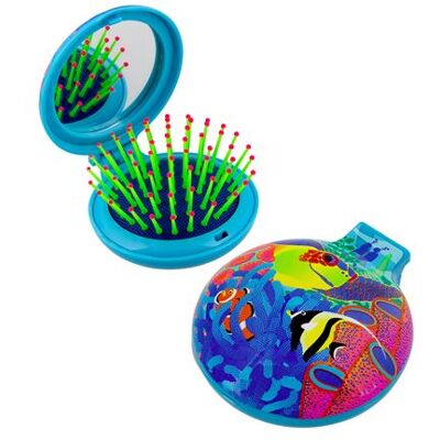 Non communiqué Brosse à cheveux avec miroir - Lady Retro Fluocéan - Pylones 2 - Publicité Non communiqué Brosse à cheveux avec miroir - Lady Retro Fluocéan - Pylones 2 - Publicité
