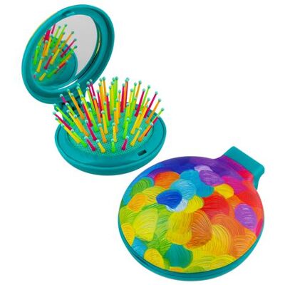 Non communiqué Brosse à cheveux avec miroir - Lady Retro Palette - Pylones 5 - Publicité Non communiqué Brosse à cheveux avec miroir - Lady Retro Palette - Pylones 5 - Publicité