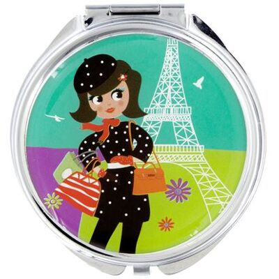 Non communiqué Miroir de poche - Lady Look Parisienne - Pylones - Publicité Non communiqué Miroir de poche - Lady Look Parisienne - Pylones - Publicité