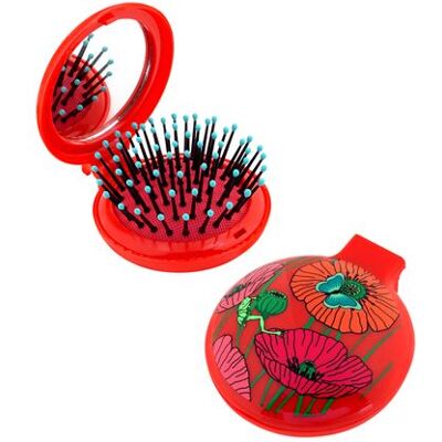 Non communiqué Brosse à cheveux avec miroir - Lady Retro Coquelicots - Pylones 9 - Publicité Non communiqué Brosse à cheveux avec miroir - Lady Retro Coquelicots - Pylones 9 - Publicité