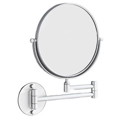 Non communiqué Brightake Miroir télescopique en aluminium, miroir cosmétique pour salle de bain, miroir de beauté pliable double face, 15cm, Cadre mat mat - Publicité Non communiqué Brightake Miroir télescopique en aluminium, miroir cosmétique pour salle de bain, miroir de beauté pliable double face, 15cm, Cadre mat mat - Publicité
