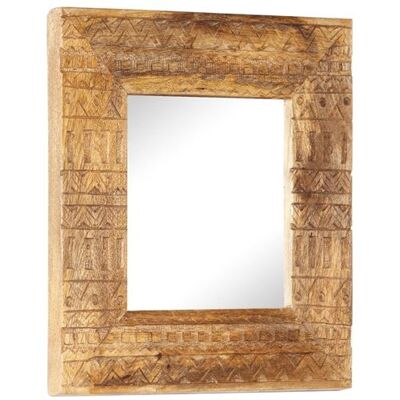 Non communiqué vidaXL Miroir Sculpté à la Main Miroir Mural Miroir de Maquillage Miroir de Couloir Intérieur Maison 50x50x2,5 cm Bois de Manguier Solide Brun - Publicité Non communiqué vidaXL Miroir Sculpté à la Main Miroir Mural Miroir de Maquillage Miroir de Couloir Intérieur Maison 50x50x2,5 cm Bois de Manguier Solide Brun - Publicité