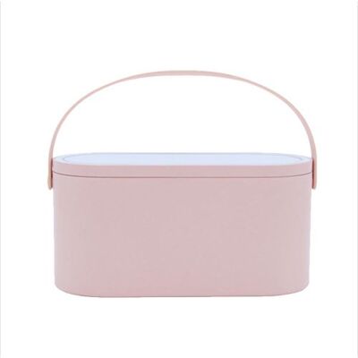 Non communiqué EFUTURE Boîte de maquillage portable Couvercle Miroir de maquillage avec Led Lumière Rose - Publicité Non communiqué EFUTURE Boîte de maquillage portable Couvercle Miroir de maquillage avec Led Lumière Rose - Publicité