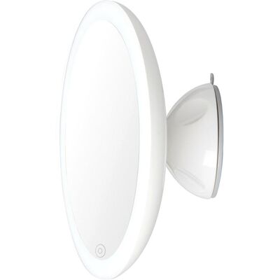 Miroir Lanaform 3.7 W 2en1 - Grossissement x5, Halo LED, Ventouse - Publicité Miroir Lanaform 3.7 W 2en1 - Grossissement x5, Halo LED, Ventouse - Publicité