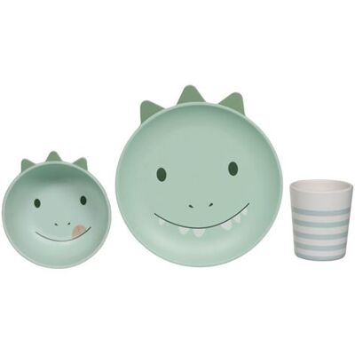 Non communiqué Coffret déjeuner 3 pièces Dino - Amadeus - Vert - Mélaminé - Publicité Non communiqué Coffret déjeuner 3 pièces Dino - Amadeus - Vert - Mélaminé - Publicité