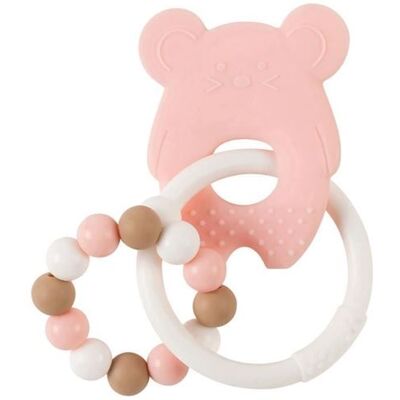 Nattou Tétine Rose - Jouet de dentition 4+ mois - Publicité Nattou Tétine Rose - Jouet de dentition 4+ mois - Publicité