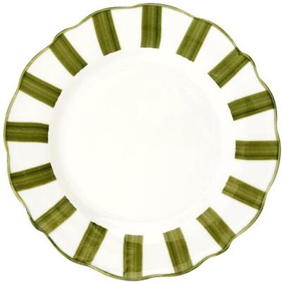 Non communiqué Lot de 6 Assiettes à Dessert "Cleo" 19cm Vert & Blanc Vert - Publicité Non communiqué Lot de 6 Assiettes à Dessert "Cleo" 19cm Vert & Blanc Vert - Publicité