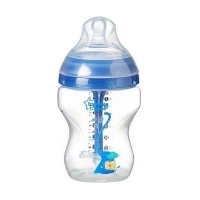 Biberon Anti-Colique Avancé Tommee Tippee Décoré Bleu 260 ml - Publicité Biberon Anti-Colique Avancé Tommee Tippee Décoré Bleu 260 ml - Publicité