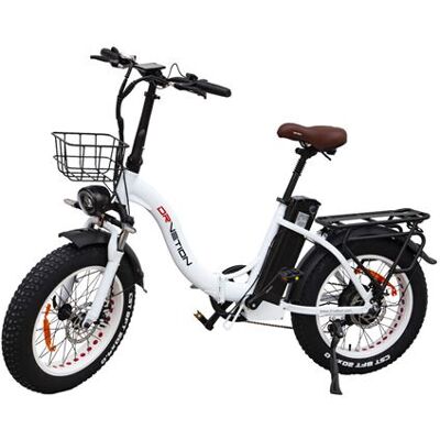 Non communiqué DRVETION CT20 – Vélo électrique pliant 20Ah 20" Blanc Perle, Batterie Samsung, Moteur 250W, Vitesse max 25 km/h, Freins à huile, 7 Vitesses - Publicité Non communiqué DRVETION CT20 – Vélo électrique pliant 20Ah 20" Blanc Perle, Batterie Samsung, Moteur 250W, Vitesse max 25 km/h, Freins à huile, 7 Vitesses - Publicité