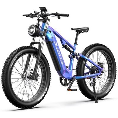 Non communiqué Vélo électrique tout-terrain DUOTTS E26, moteur Bafang 750W, batterie Samsung 20AH, frein hydraulique, 8 vitesses, bleu - Publicité Non communiqué Vélo électrique tout-terrain DUOTTS E26, moteur Bafang 750W, batterie Samsung 20AH, frein hydraulique, 8 vitesses, bleu - Publicité